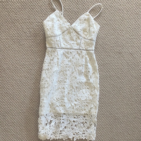 love...ady Dresses & Skirts - White Bridal Shower/Bachelorette Dress